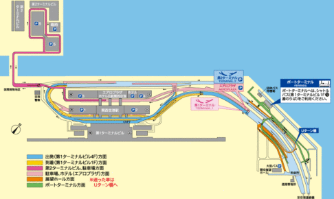 関西空港駐車場地図（出典：公式サイト）
