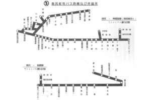 奥尻町有バス路線図(奥尻町公式HPより)