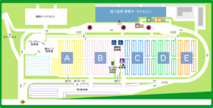 旭川空港駐車場Map（出典:旭川空港公式サイト）