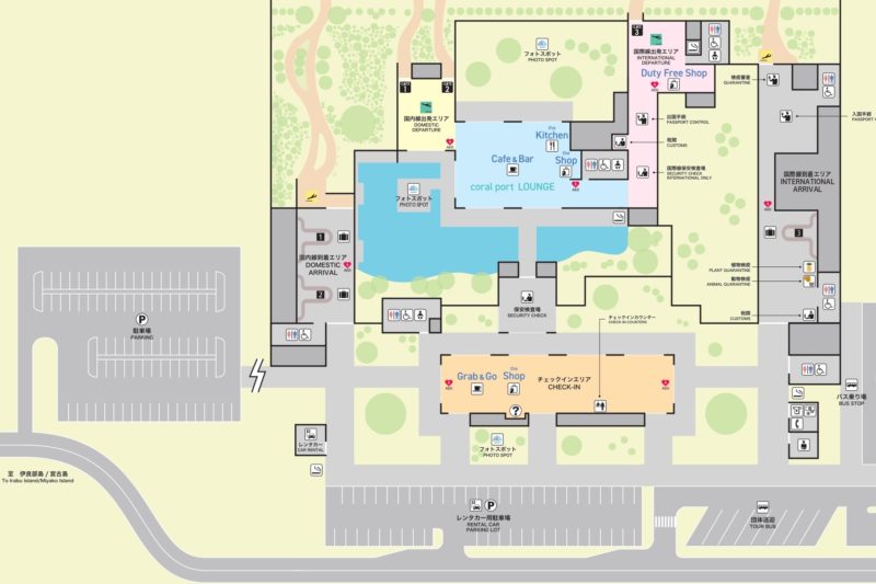 下地島空港Map(出典:下地島空港公式サイト)