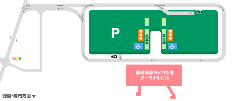 徳島空港駐車場Map