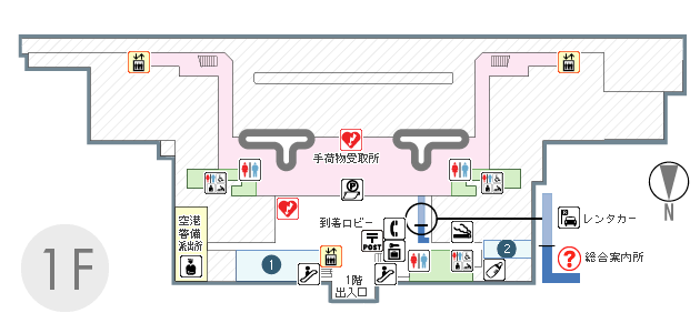 神戸空港到着階マップ How To Traicy