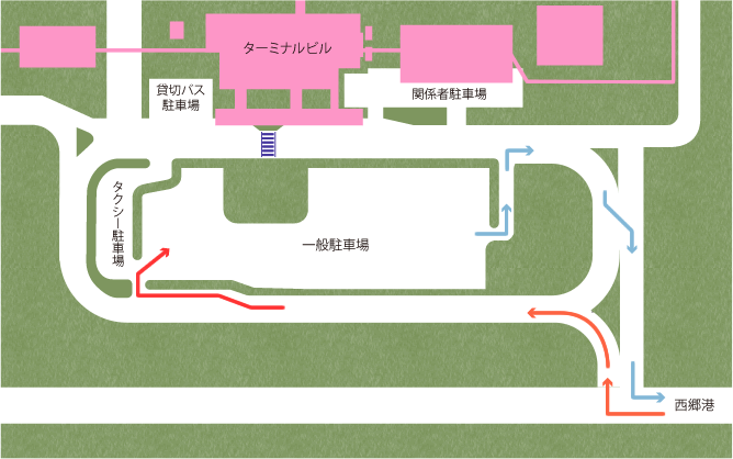 隠岐空港駐車場地図（出典：公式サイト）