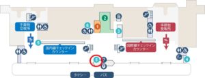 新潟空港レンタカー会社地図（出典：新潟空港ビルディング公式サイト）