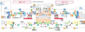 羽田空港第1旅客ターミナルレンタカーカウンター地図（出典：公式サイト）