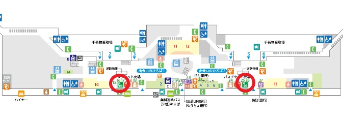 羽田空港第2旅客ターミナルレンタカーカウンター地図（出典：公式サイト）